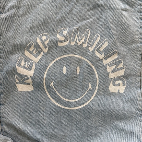 American Eagle Outfitters Keep Smiling Denim Tote Bag - Picture 10 of 10